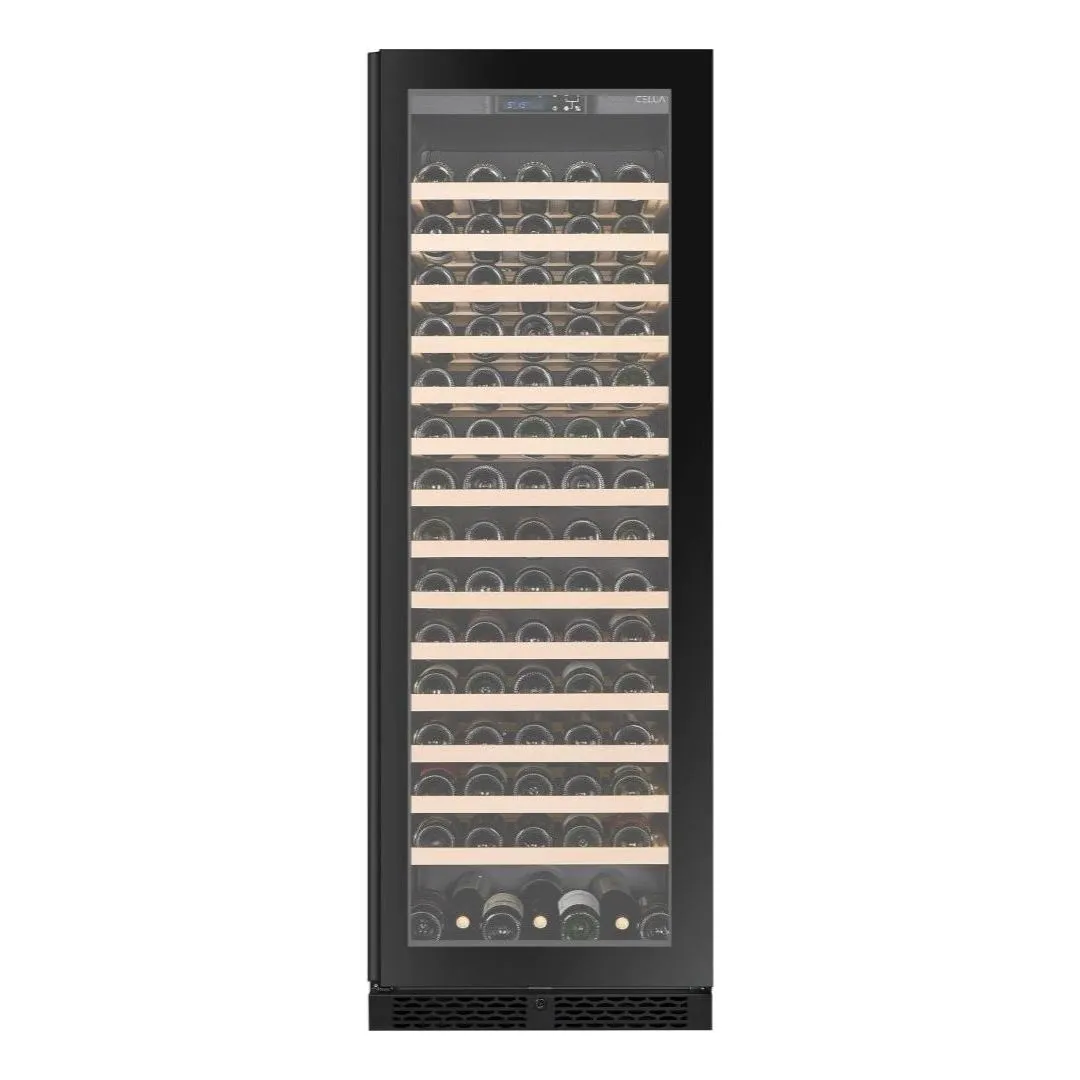 CELLA - 161 bottle Single Zone Wine cooler - FWS163-BLACK