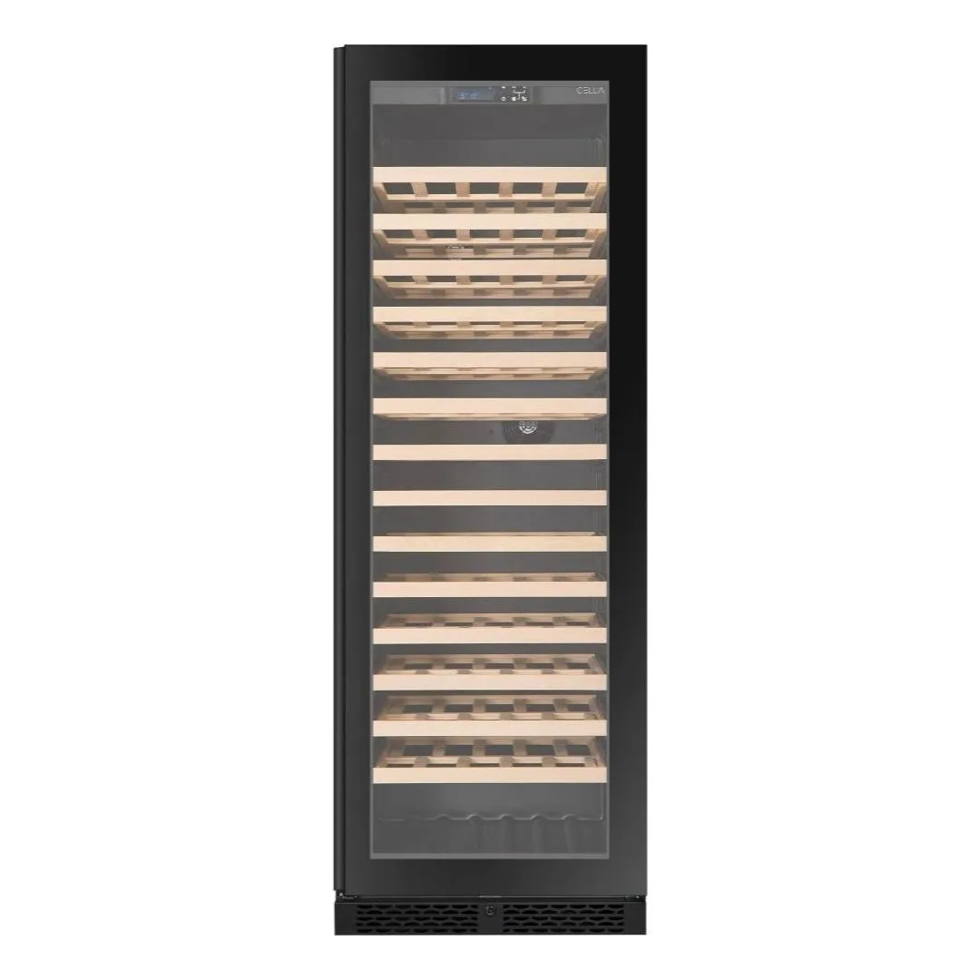 CELLA - 161 bottle Single Zone Wine cooler - FWS163-BLACK