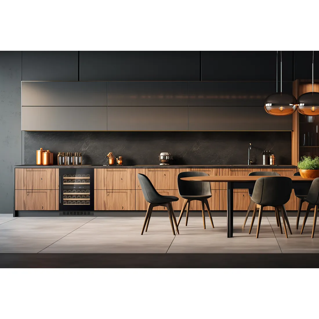 CELLA - 600mm - Undercounter Wine Cooler - Dual Zone - W34-BH