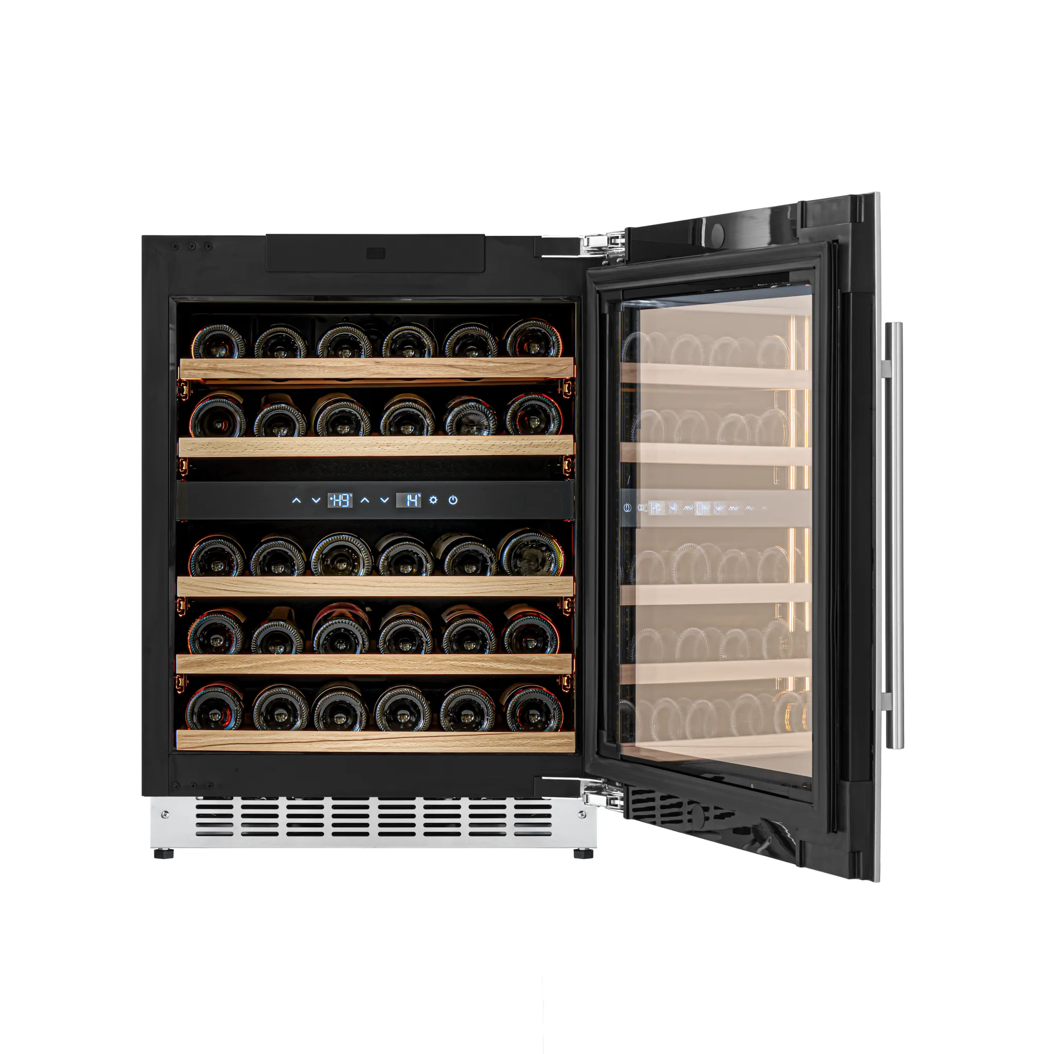 CELLA - 600mm - Undercounter Wine Cooler - Dual Zone - W34-SSH