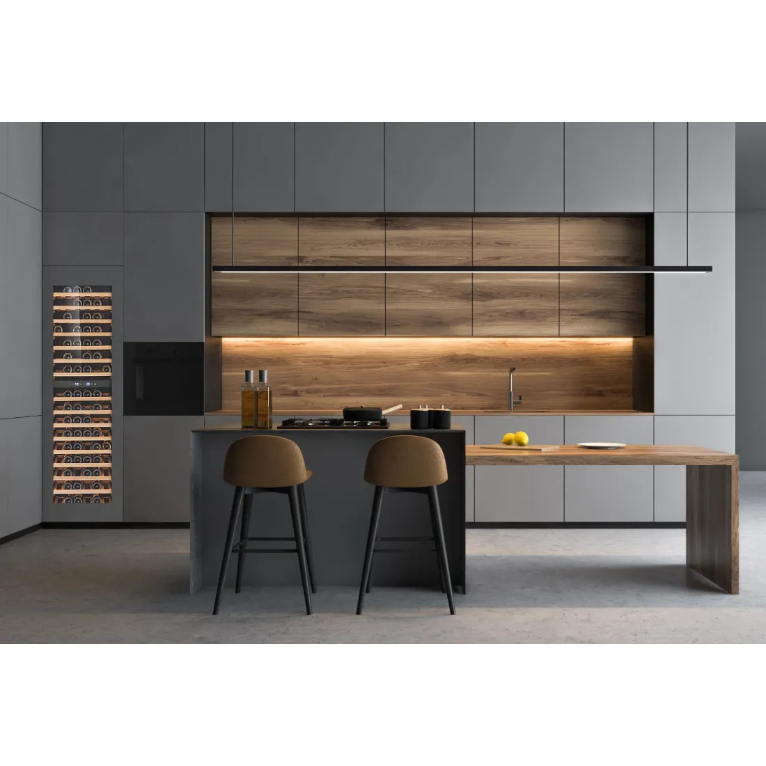 CELLA - Fully Integrated Wine Fridge - Panel Ready - 96 Bottle - W96PANEL-TO
