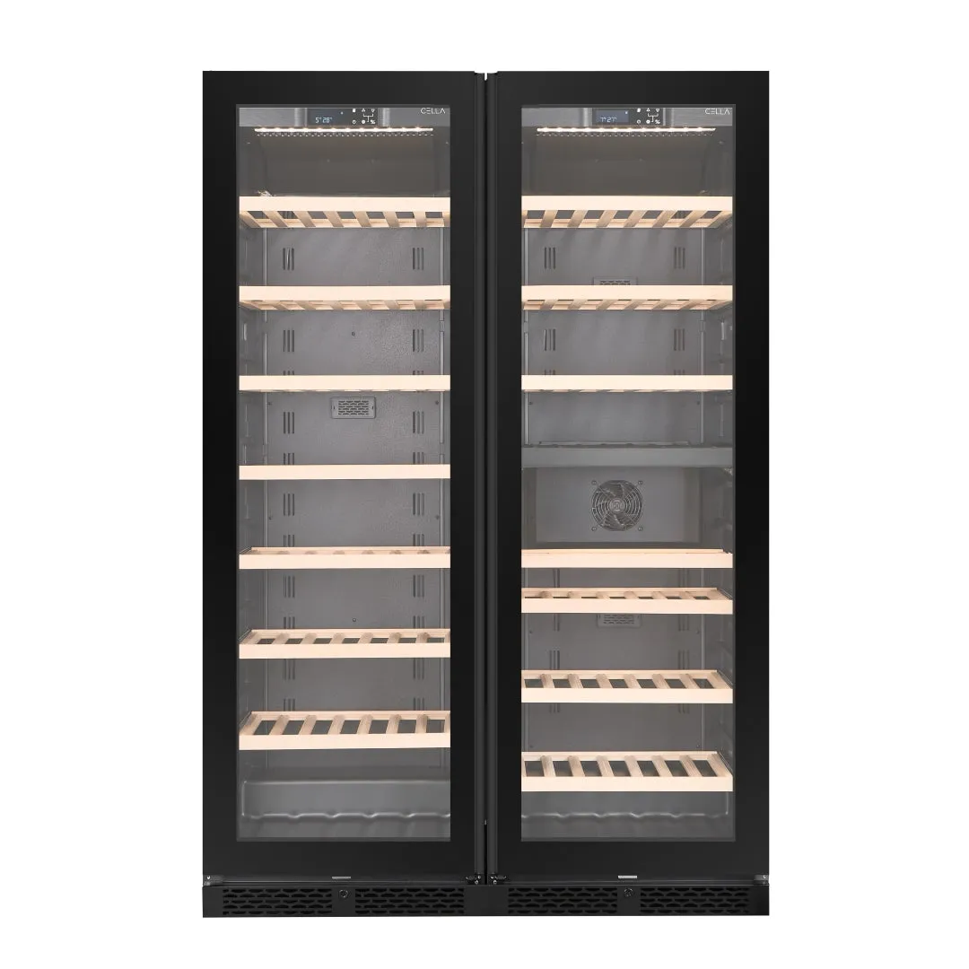 CELLA - Wine Fridge Combination - WFS163SD-BLACK