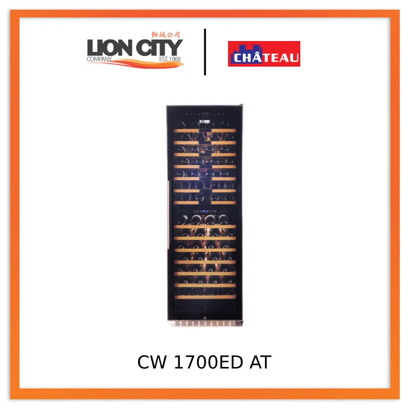 Chateau CW 1700ED AT 171 Bottles Wine Cooler