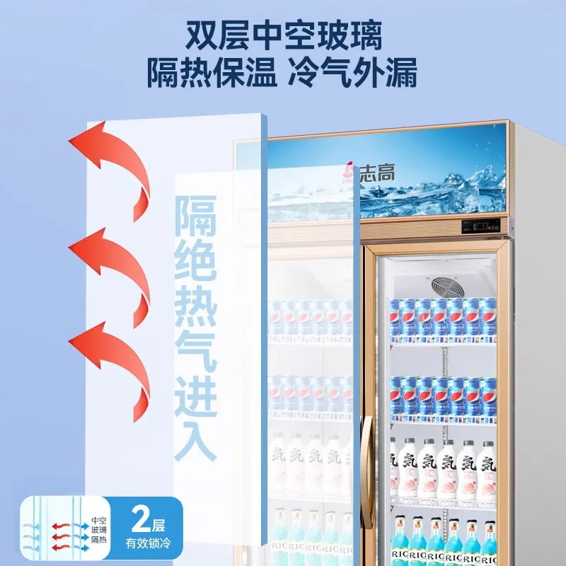 Chigo Beverage Display Cabinet Refrigerator Volume 568litres double door LSC-598X2SL White