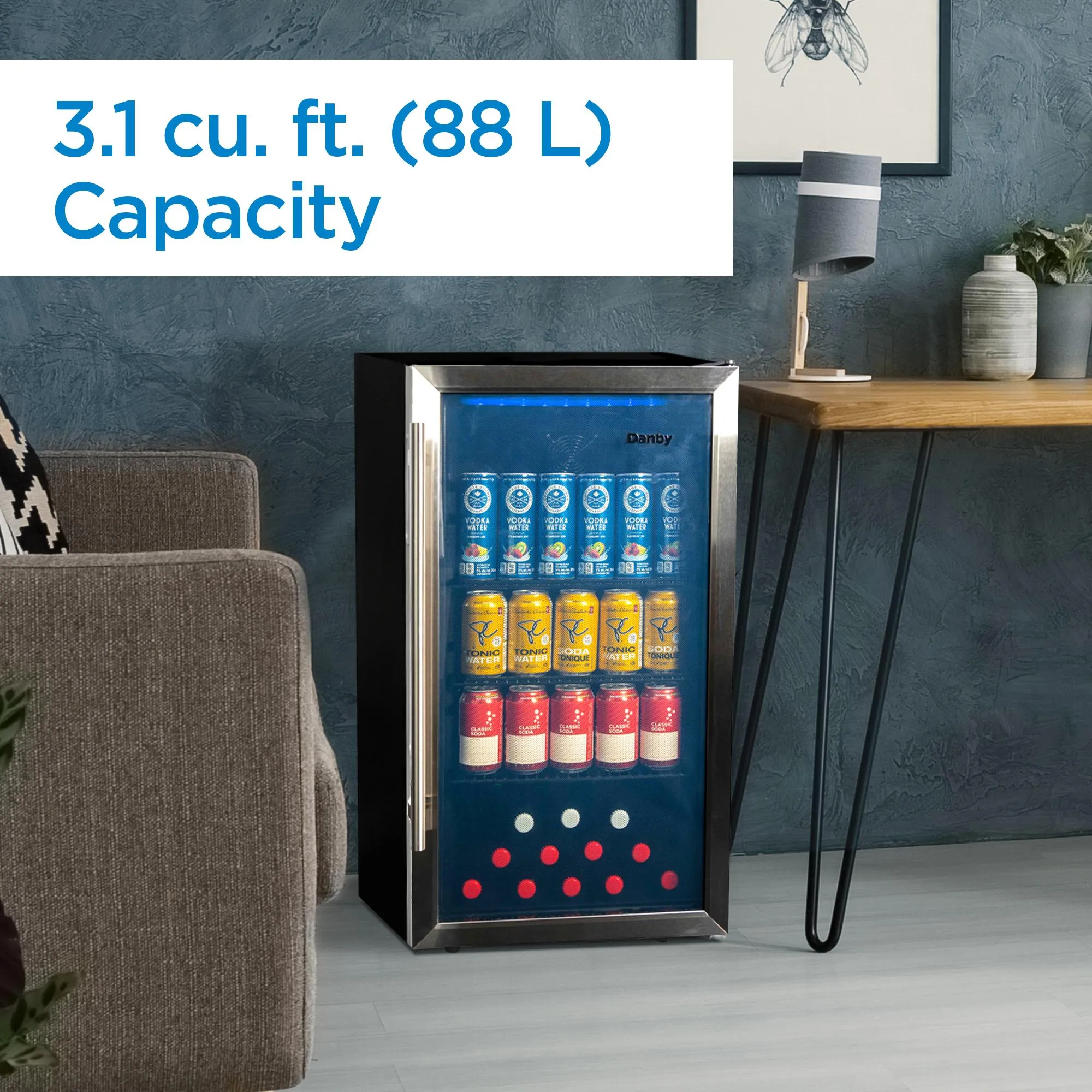 Danby DBC117A2BSSDD6 Danby Designer 117 (355Ml) Can Capacity Beverage Center