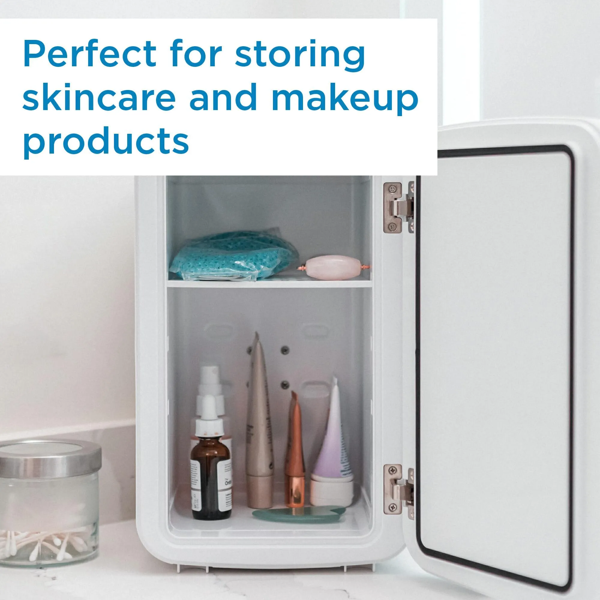 Danby DBMR02624WD43 Danby 7.4L Mini Fridge With Mirror & Light In White