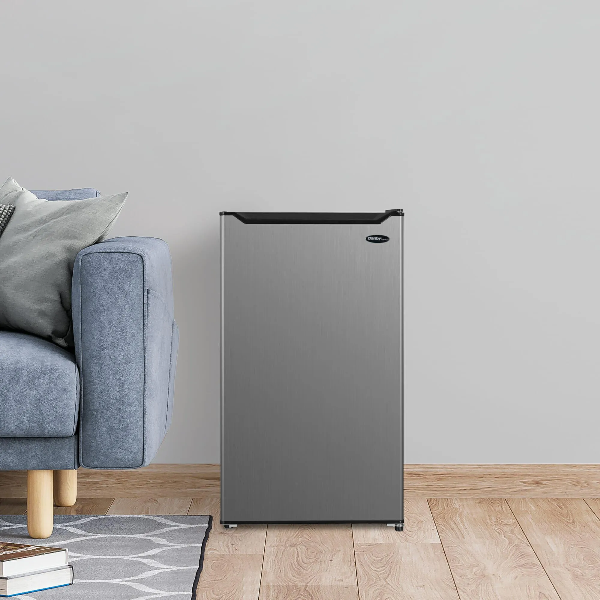 Danby DCR033B2SLM Danby Diplomat Stainless Steel Look 3.3 Cu Ft Compact Refrigerator