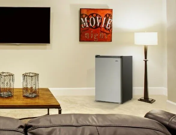 Danby DCR045B1BSLDB Danby 4.5 Cu. Ft. Compact Fridge With True Freezer In Stainless Steel