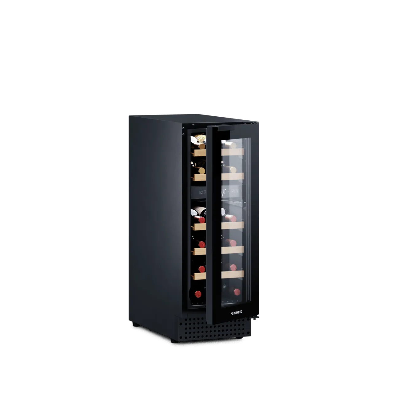 Dometic - 300mm Dual Zone - 18 Bottle - Built In Undercounter Wine Fridge - D18B