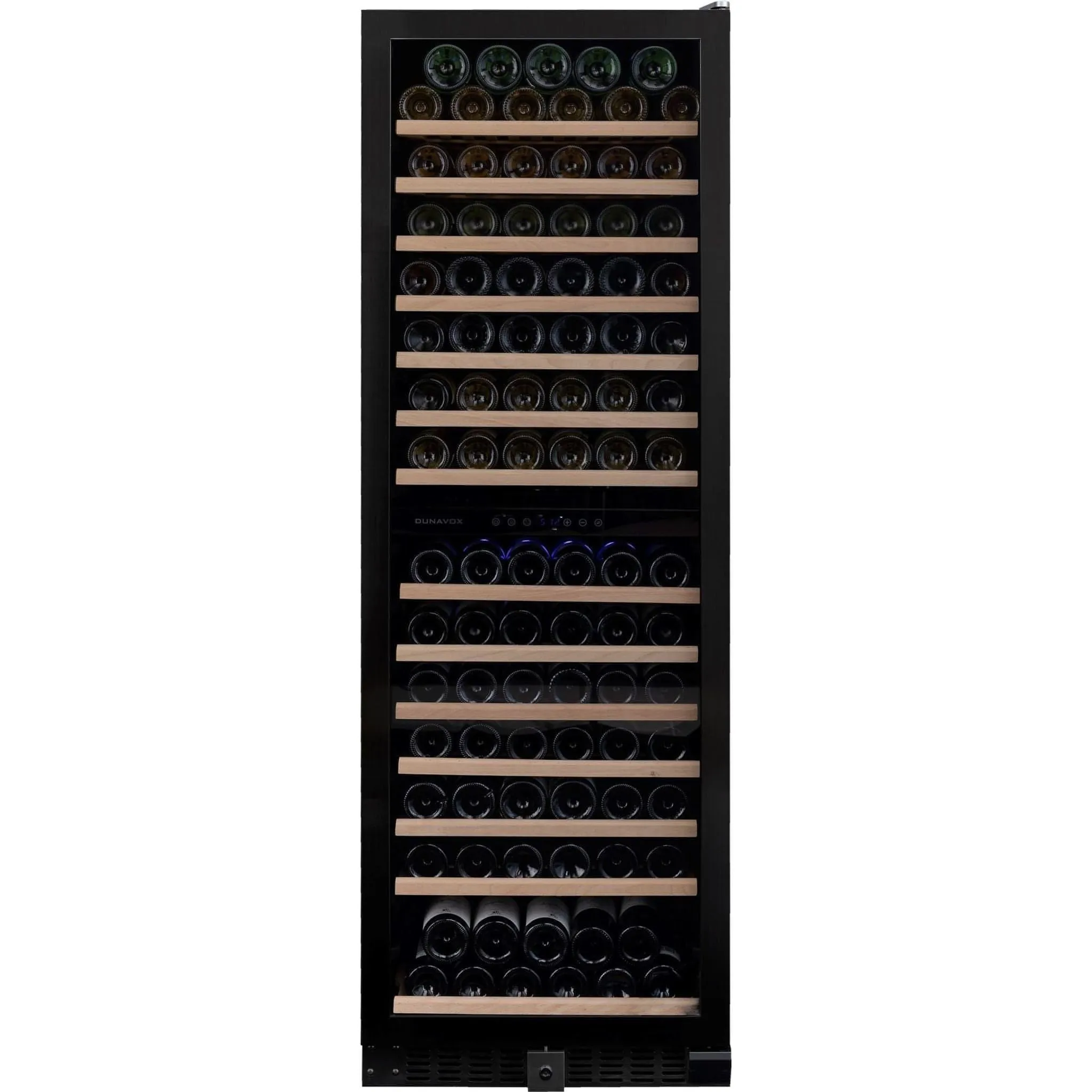 Dunavox GRANDE-166 - 600mm Dual Zone - 166 Bottle - Built In / Freestanding - Tall Wine Cooler - DX-166.428DBK