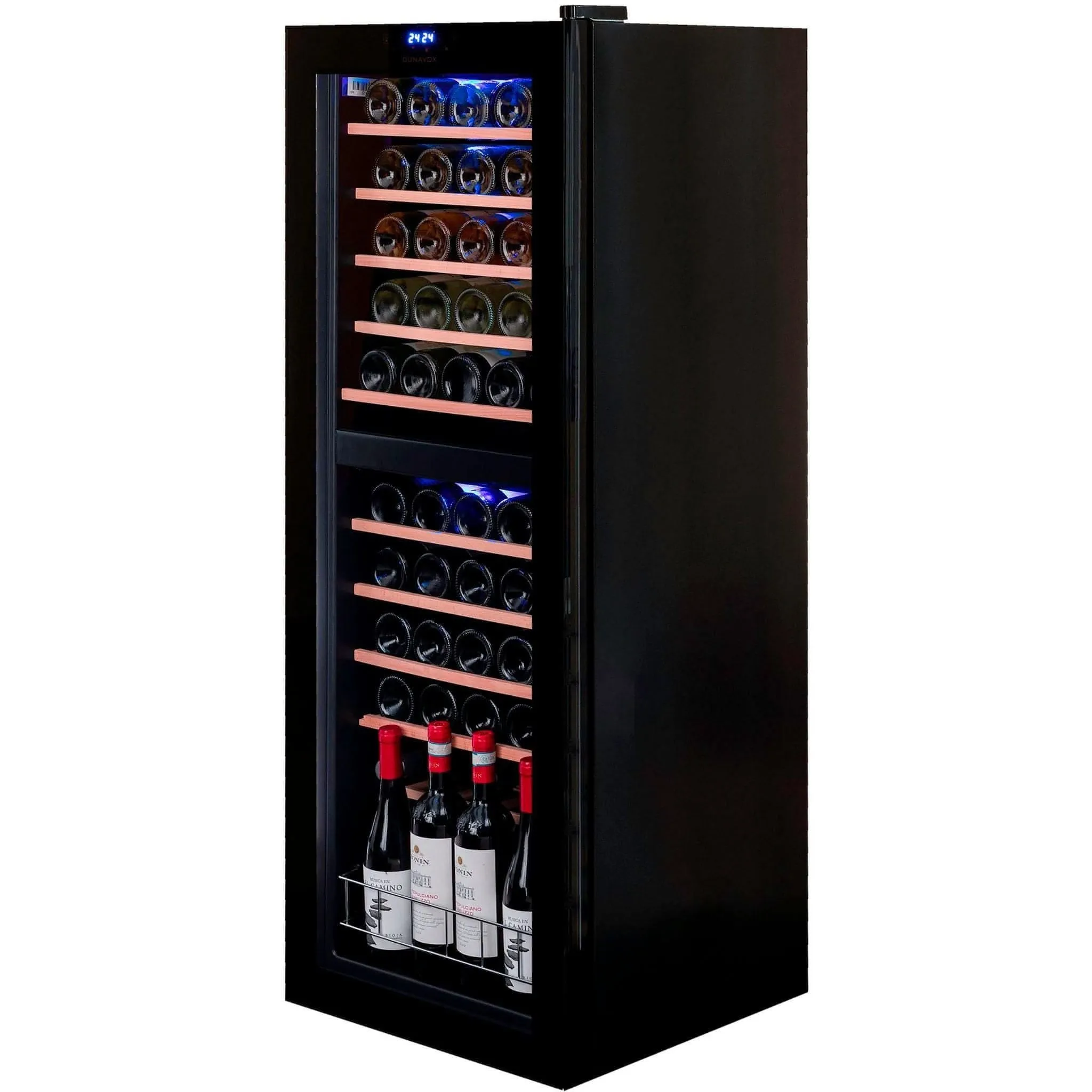 Dunavox HOME-50 - Dual Zone 50 Bottle - Freestanding Wine Cabinet DXFH-50.142