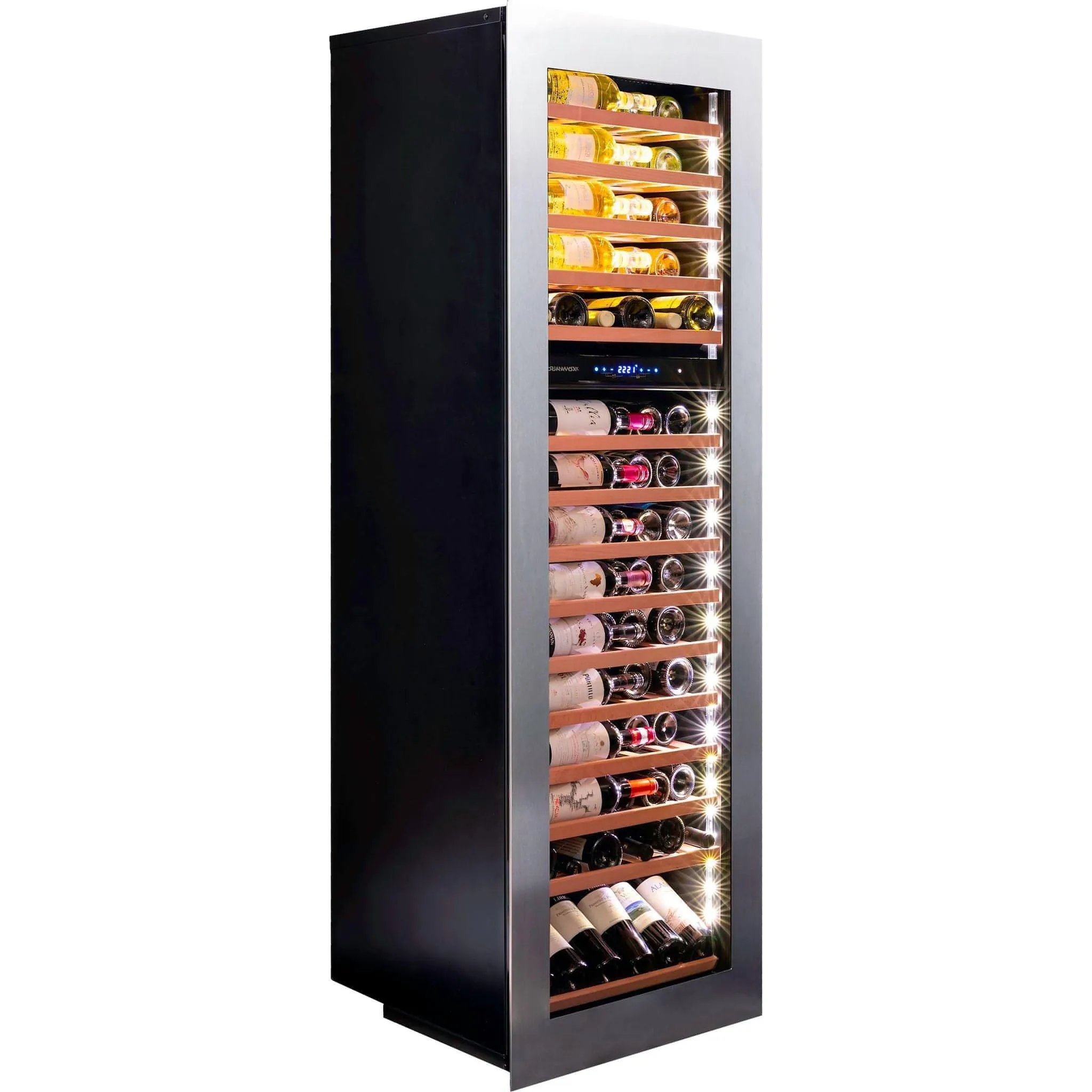 Dunavox HORIZON-114.TO - Dual Zone 114 Bottle - Integrated Wine Cooler - DAVG-114.288DSS.TO