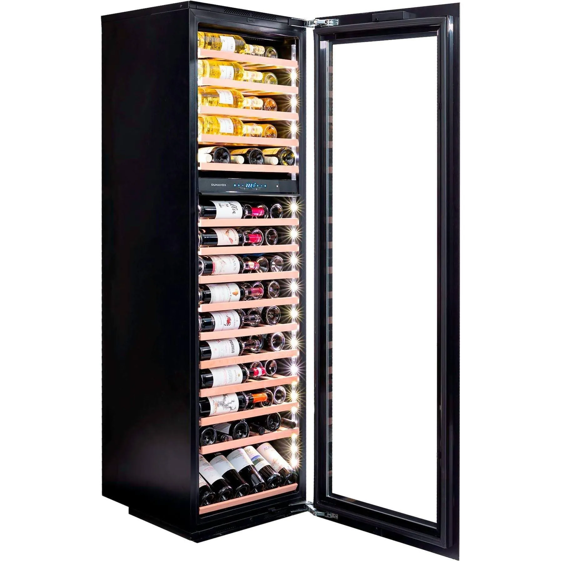 Dunavox HORIZON-114.TO - Dual Zone 114 Bottle - Integrated Wine Cooler - DAVG-114.288DSS.TO