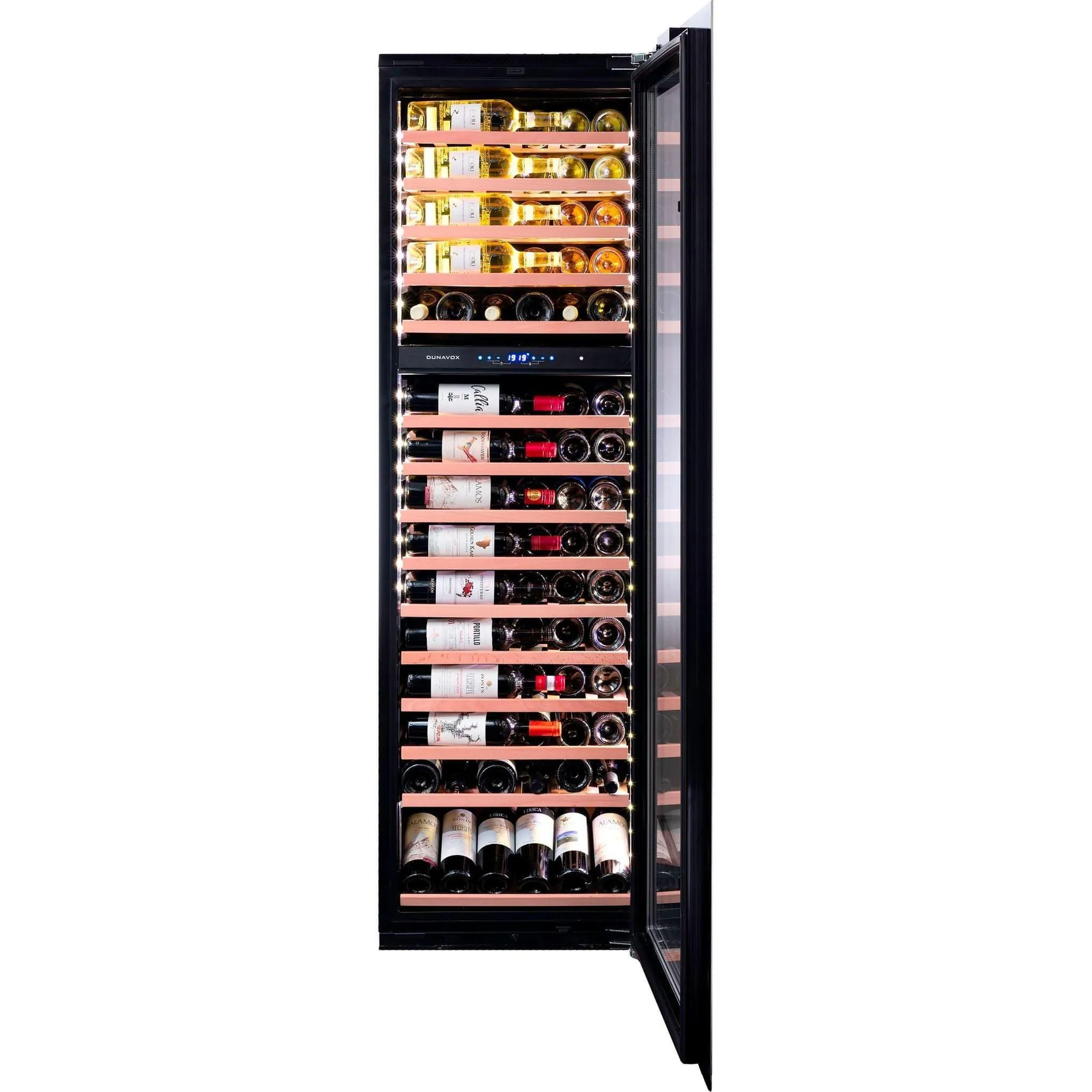 Dunavox HORIZON-114.TO - Dual Zone 114 Bottle - Integrated Wine Cooler - DAVG-114.288DSS.TO