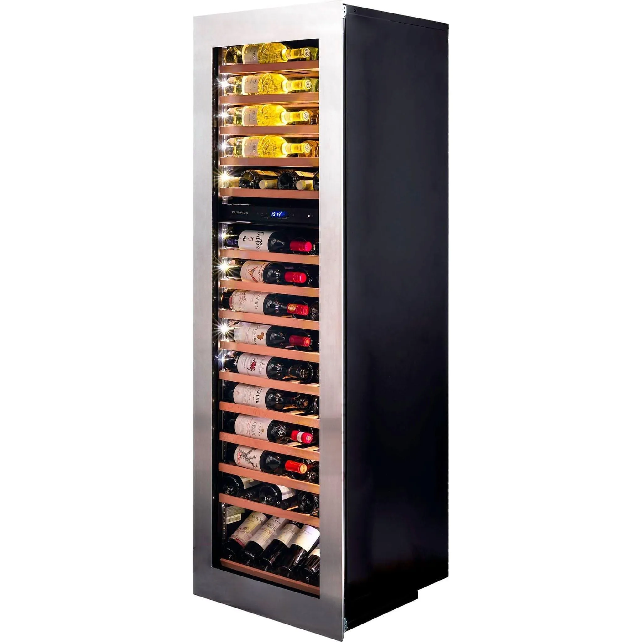 Dunavox HORIZON-114.TO - Dual Zone 114 Bottle - Integrated Wine Cooler - DAVG-114.288DSS.TO