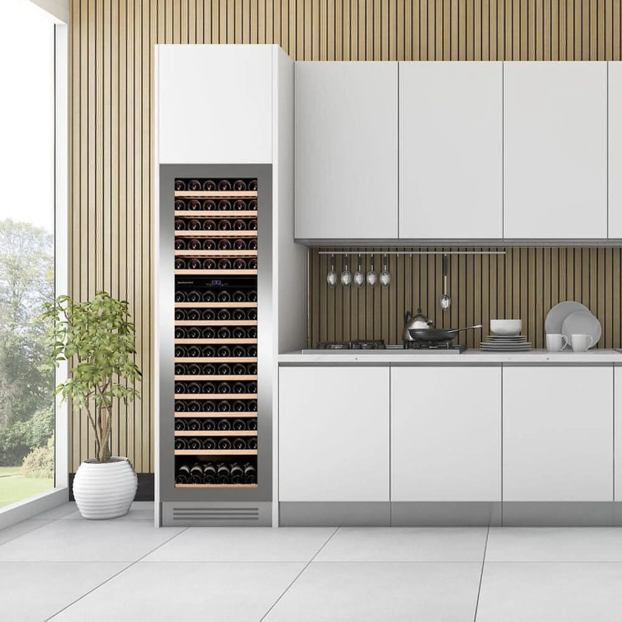Dunavox HORIZON-114.TO - Dual Zone 114 Bottle - Integrated Wine Cooler - DAVG-114.288DSS.TO