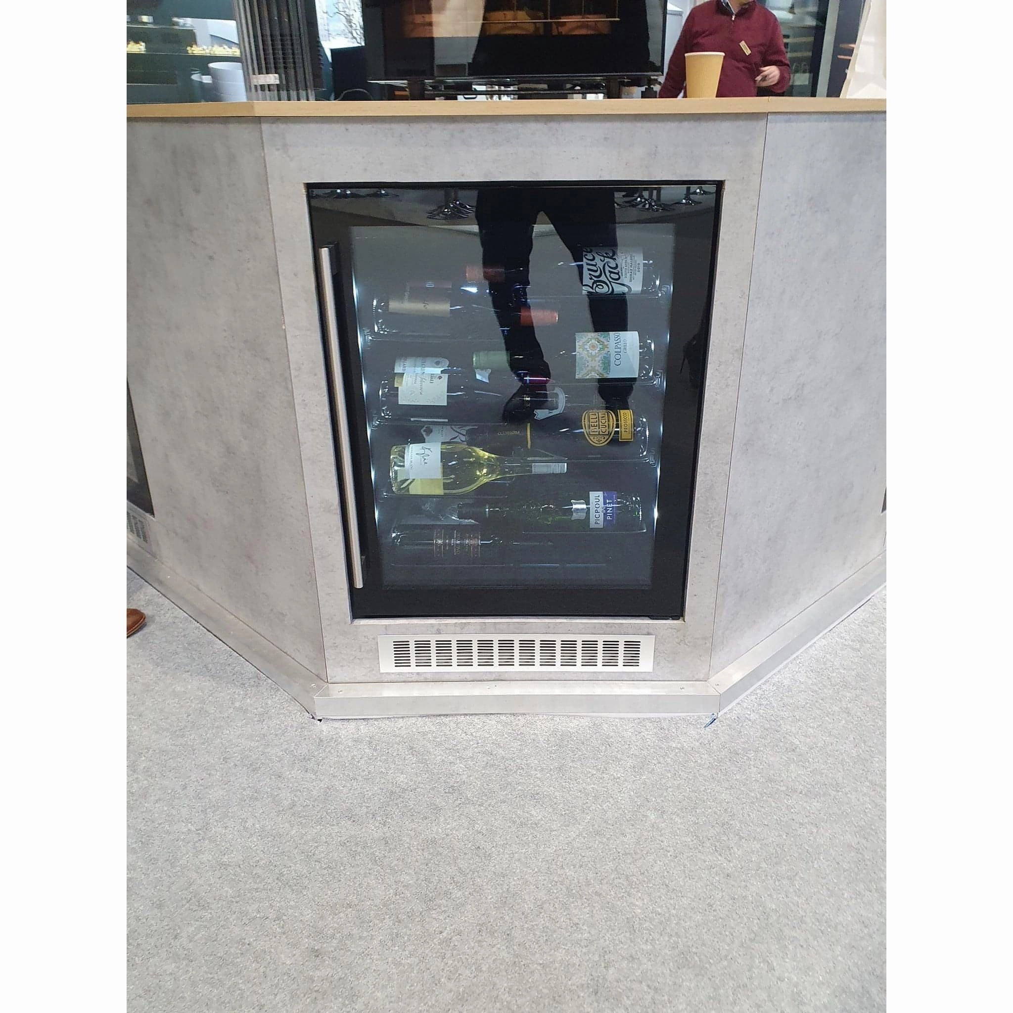 Dunavox FLOW-40 - 600mm - 40 Bottle - Built In Wine Fridge - DAUF-40.138B
