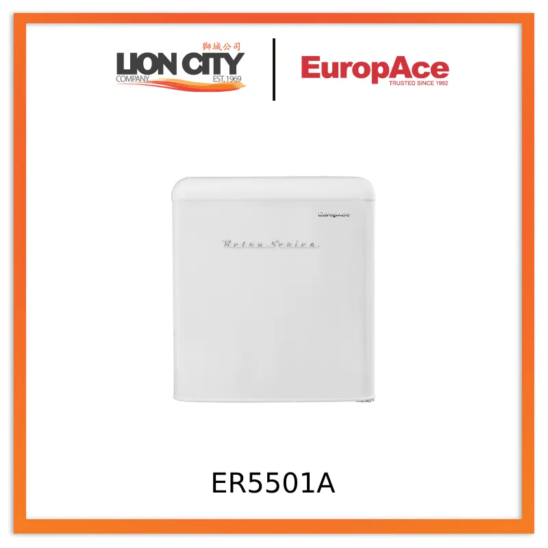 Europace ER5501AWH 42L Retro Bar Fridge - ER 5501A