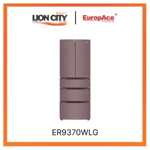 Europace ER9370WLG Latte Glass Multi-Door Versa Zone Fridge 288L ER 9370W