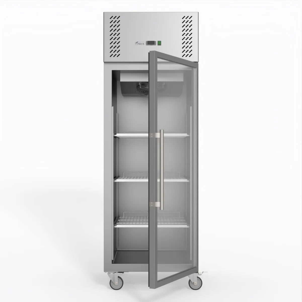 FED-X S/S Full Glass Door Upright Freezer XURF600G1V