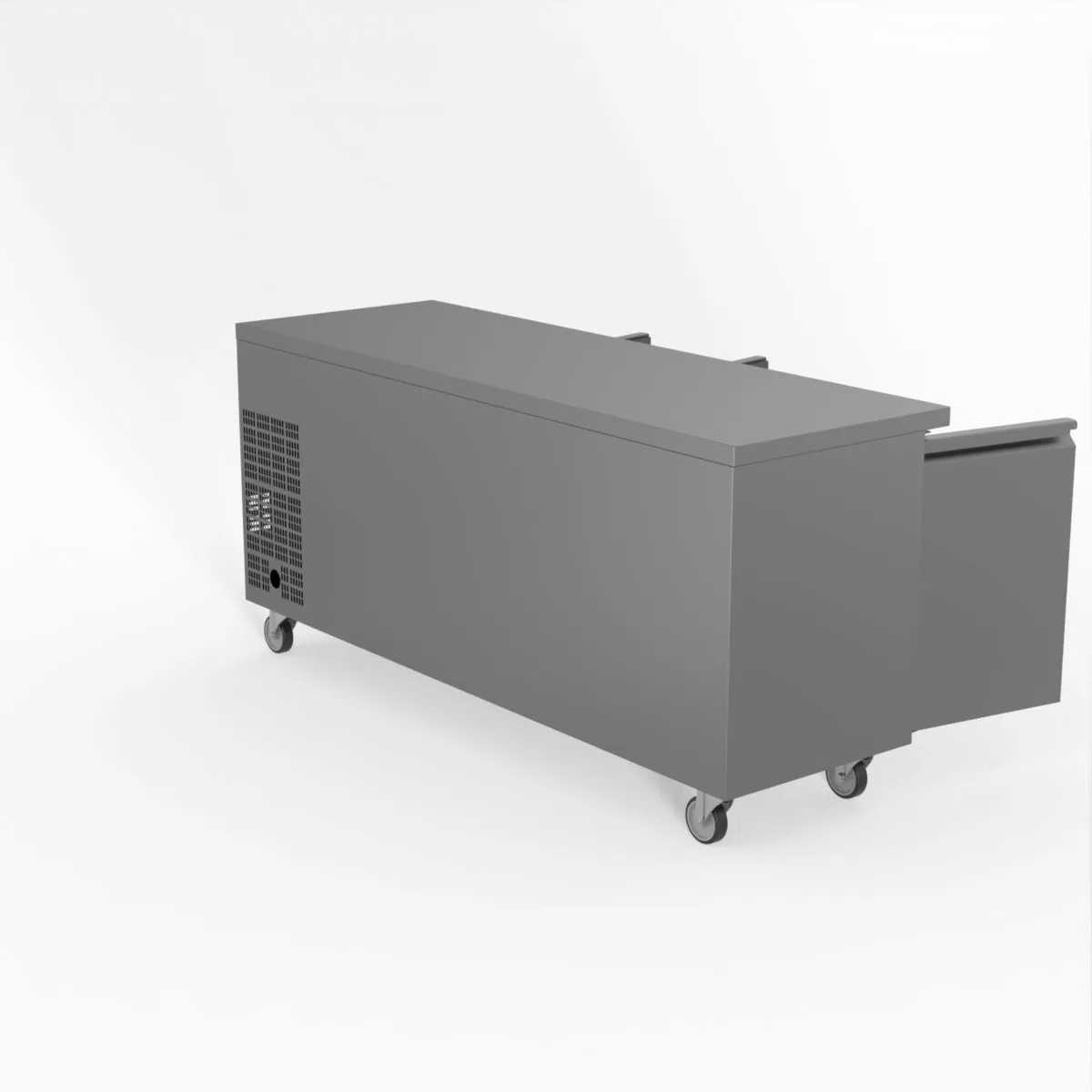 FED-X S/S Three Door Bench Freezer XUB6F18S3V