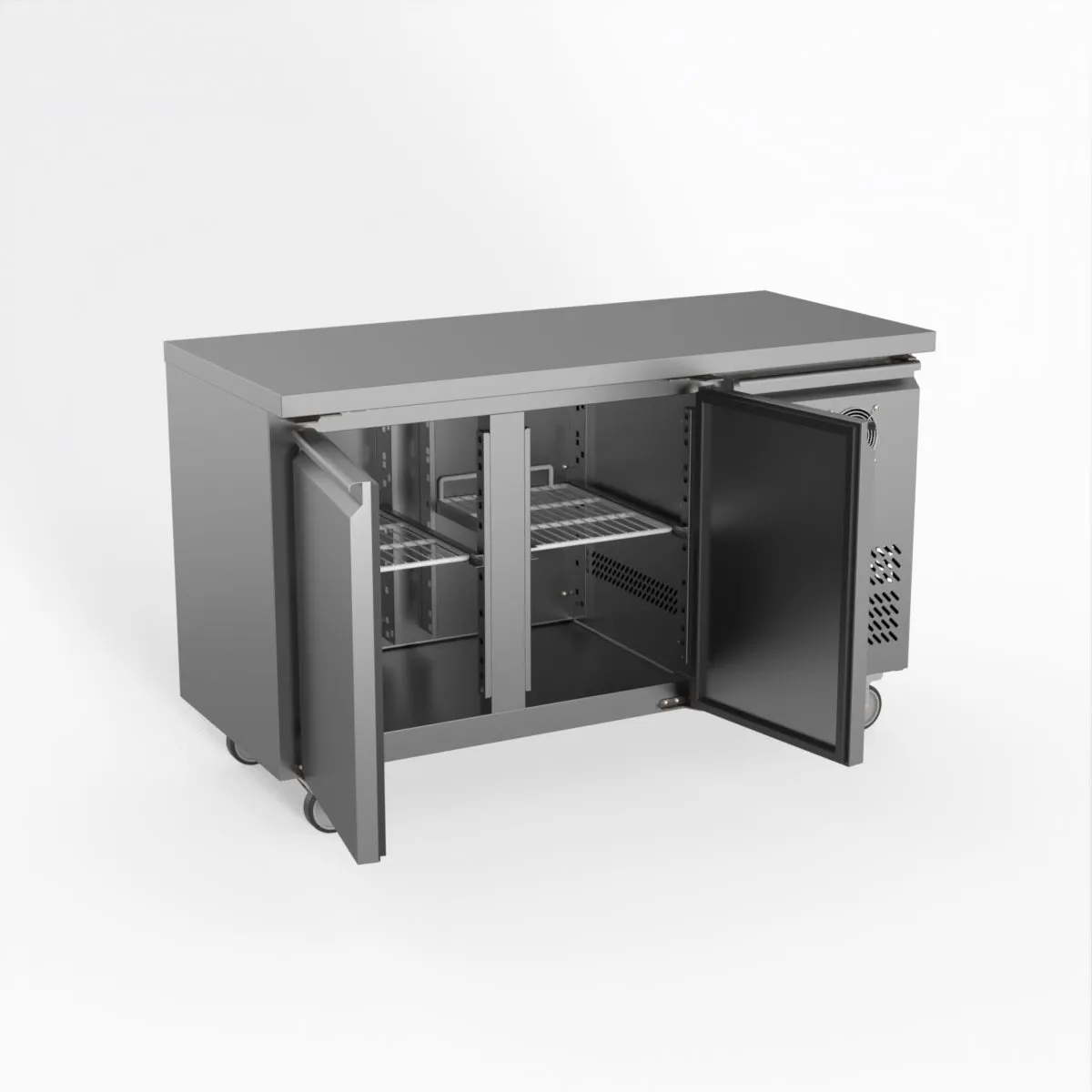 FED-X S/S Two Door Bench Freezer XUB6F13S2V
