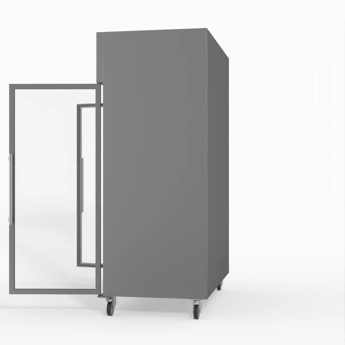 FED-X S/S Two Full Glass Door Upright Freezer XURF1200G2V