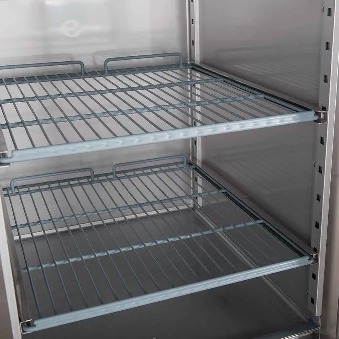 FED-X S/S Two Full Glass Door Upright Freezer XURF1410G2V