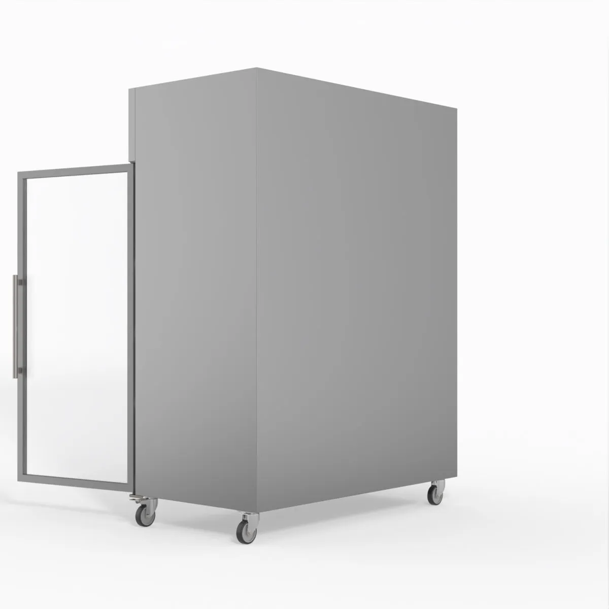 FED-X S/S Two Full Glass Door Upright Freezer XURF1410G2V