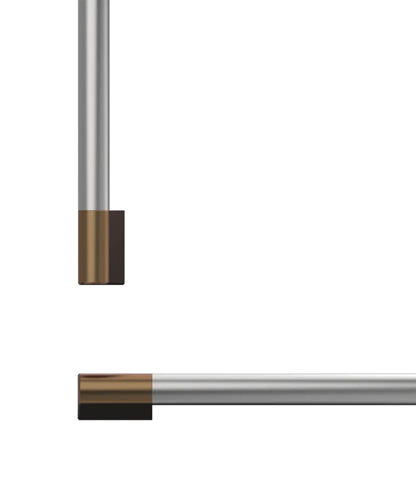 Fisher & Paykel AHP3RD2484WDC Professional Round Flush Handle Kit For Integrated Refrigerator Freezer, 24"