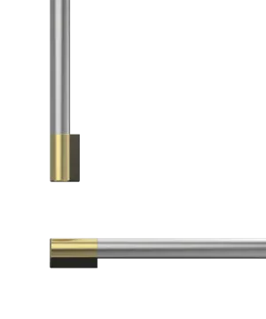 Fisher & Paykel AHP3RD3084WBA Professional Round Flush Handle Kit For Integrated Refrigerator Freezer, 30"