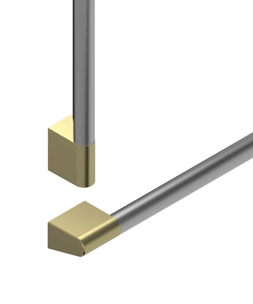Fisher & Paykel AHP3RD3684WBA Professional Round Flush Handle Kit For Integrated Refrigerator Freezer, 36"