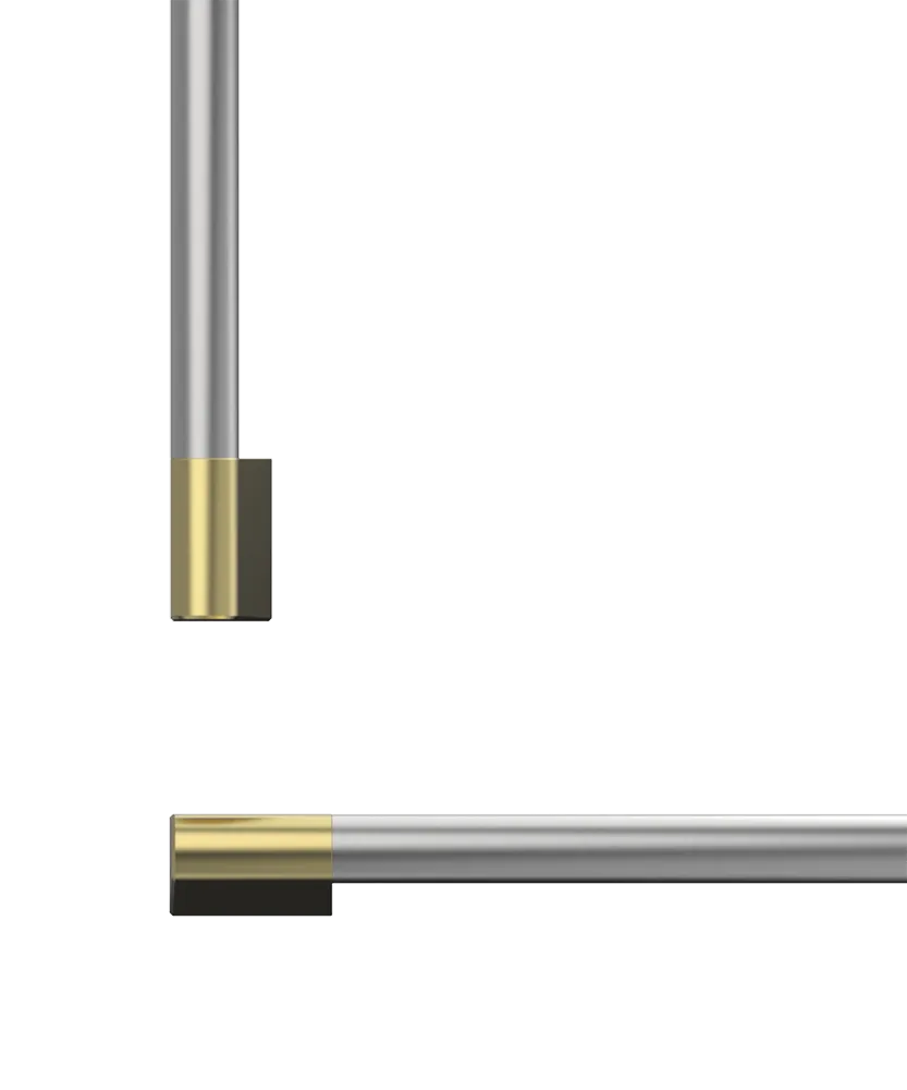 Fisher & Paykel AHP3RD3684WBA Professional Round Flush Handle Kit For Integrated Refrigerator Freezer, 36"
