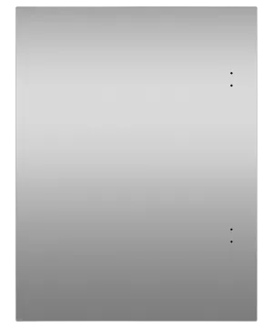 Fisher & Paykel RD2435L Solid Stainless Left-Hinge Door Panel For Integrated Undercounter Wine & Beverage, 60Cm
