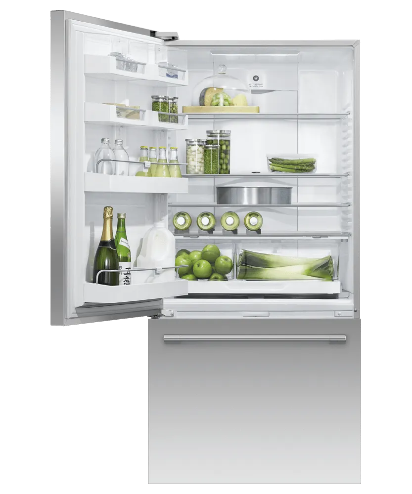 Fisher & Paykel RF170WLHUX1 Freestanding Refrigerator Freezer, 32", 17.5 Cu Ft, Ice & Water