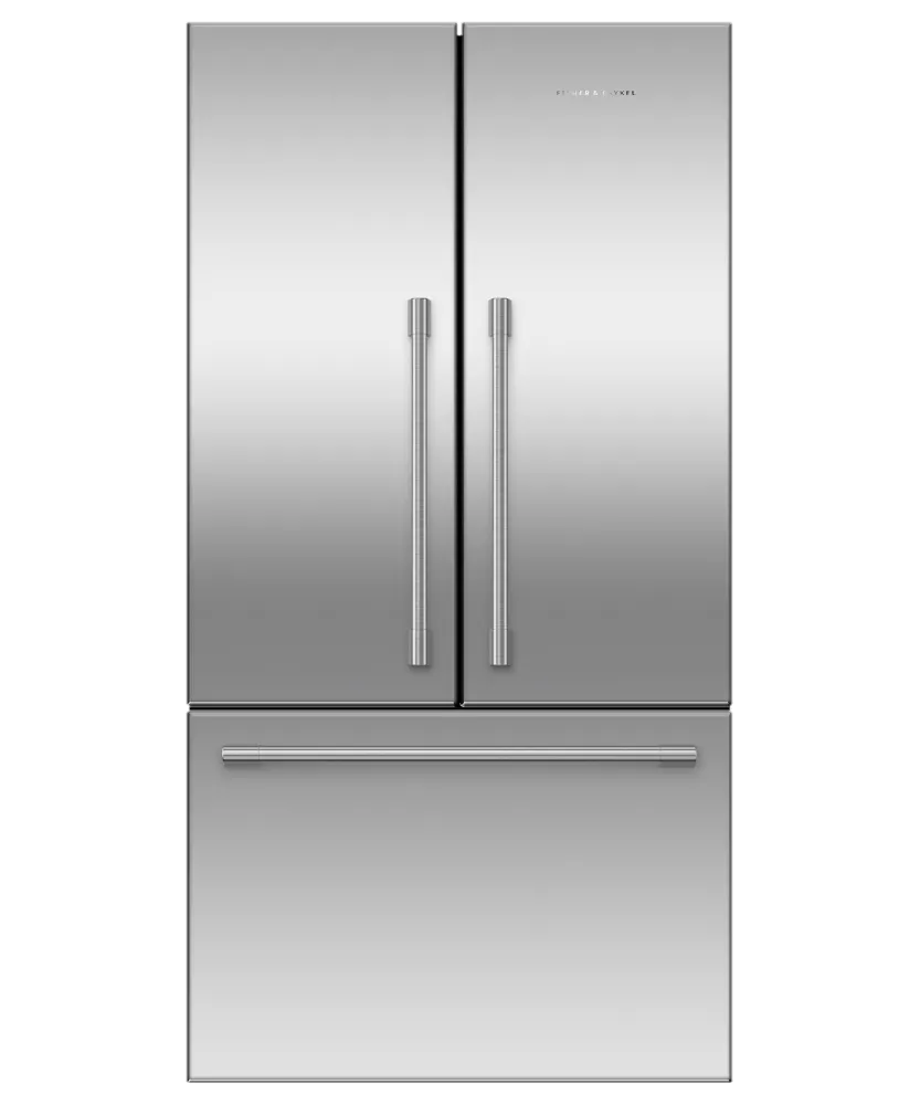 Fisher & Paykel RF201AHJSX1 Freestanding French Door Refrigerator Freezer, 36", 20.1 Cu Ft, Ice