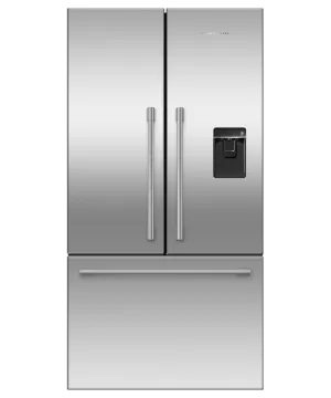 Fisher & Paykel RF201AHUSX1 Freestanding French Door Refrigerator Freezer, 36", 20.1 Cu Ft, Ice & Water
