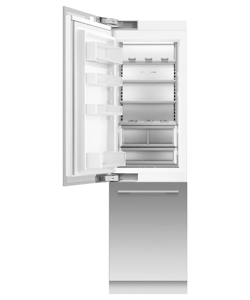Fisher & Paykel RS2484WLUK1 Integrated Refrigerator Freezer, 24", Ice & Water