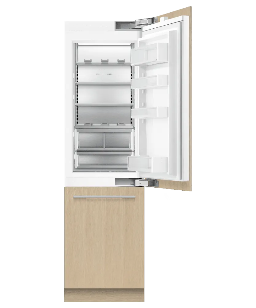 Fisher & Paykel RS2484WRUK1 Integrated Refrigerator Freezer, 24", Ice & Water