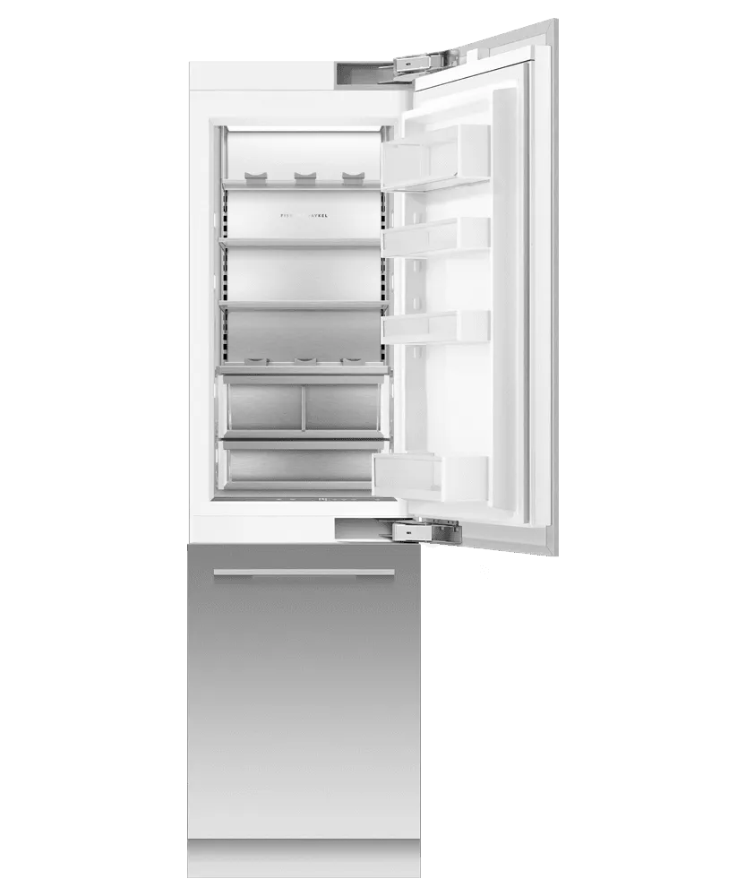 Fisher & Paykel RS2484WRUK1 Integrated Refrigerator Freezer, 24", Ice & Water