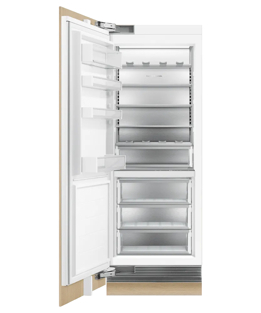 Fisher & Paykel RS3084SLHK1 Integrated Column Refrigerator, 30", Water