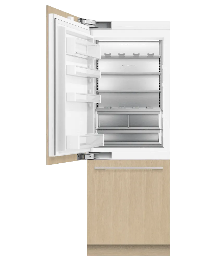 Fisher & Paykel RS3084WLUK1 Integrated Refrigerator Freezer, 30", Ice & Water
