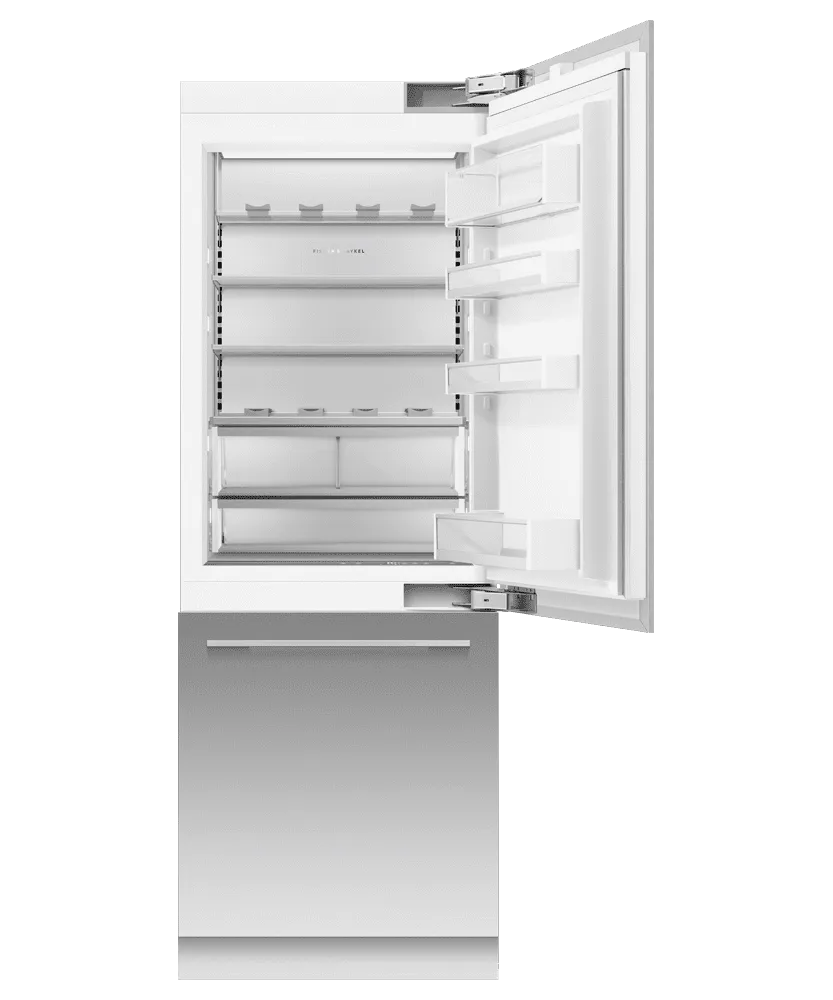 Fisher & Paykel RS3084WRU1 Integrated Refrigerator Freezer, 30", Ice & Water