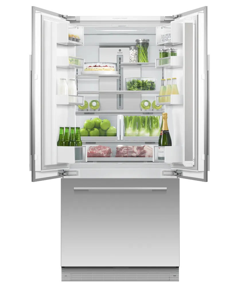 Fisher & Paykel RS32A72U1 Integrated French Door Refrigerator Freezer, 32", Ice & Water