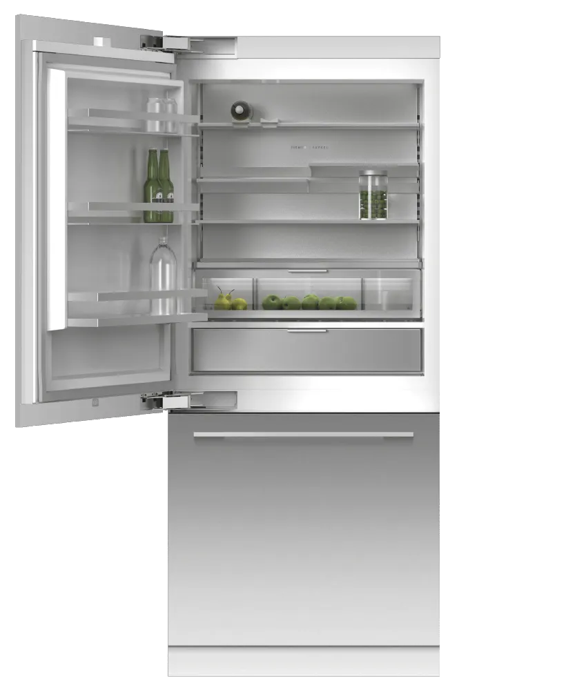 Fisher & Paykel RS3684WLUVK5 Integrated Refrigerator Freezer, 36", 19,2 Cu Ft, Ice & Water