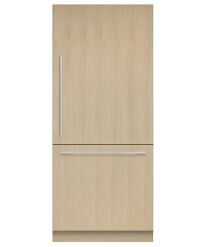Fisher & Paykel RS3684WRUVK5 Integrated Refrigerator Freezer, 36", 19,2 Cu Ft, Ice & Water