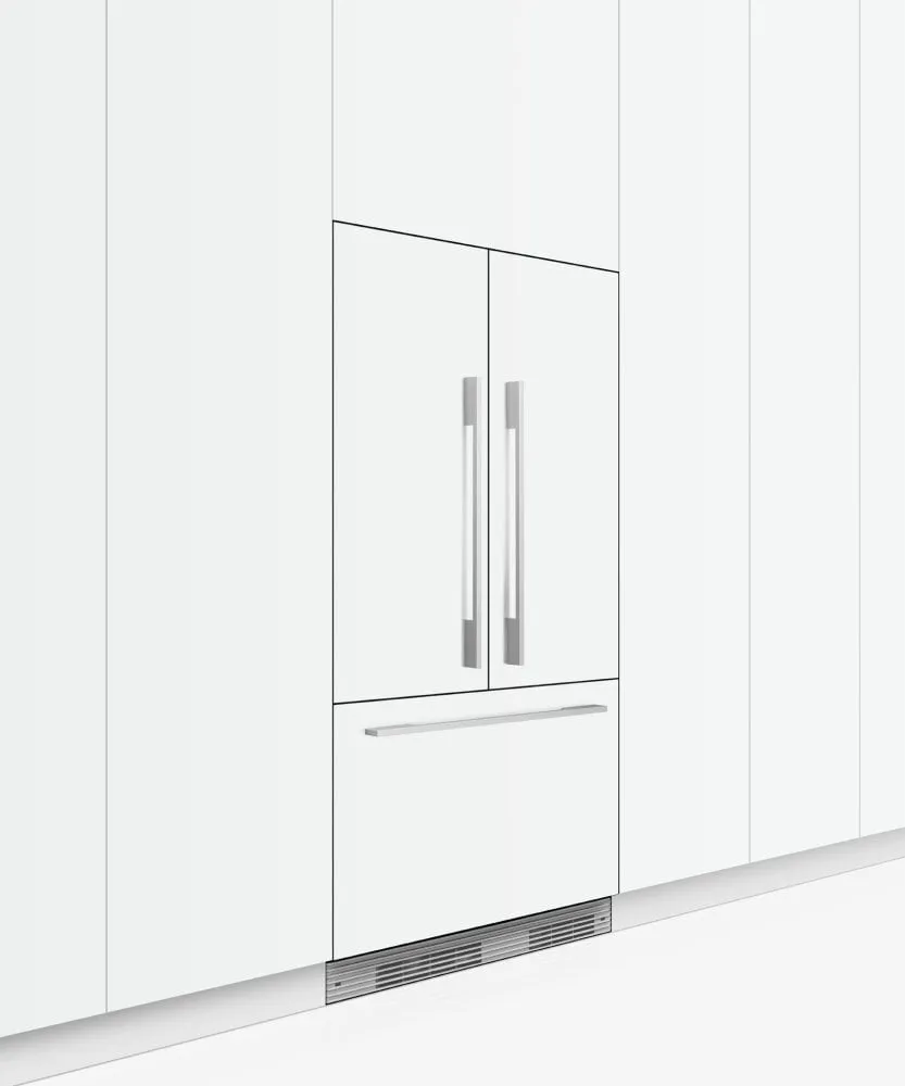 Fisher & Paykel RS36A72J1N Integrated French Door Refrigerator Freezer, 36", Ice