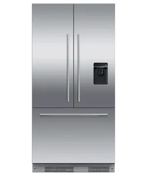 Fisher & Paykel RS36A72U1N Integrated French Door Refrigerator Freezer, 36", Ice & Water