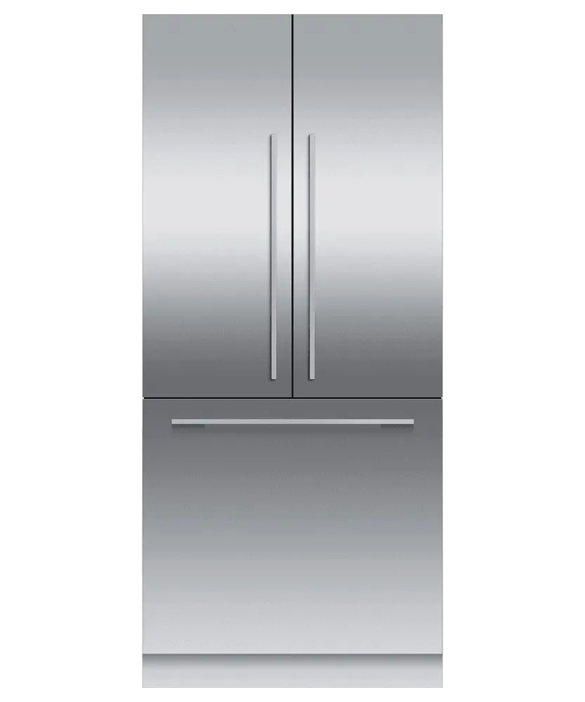 Fisher & Paykel RS36A80J1N Integrated French Door Refrigerator Freezer, 36", Ice