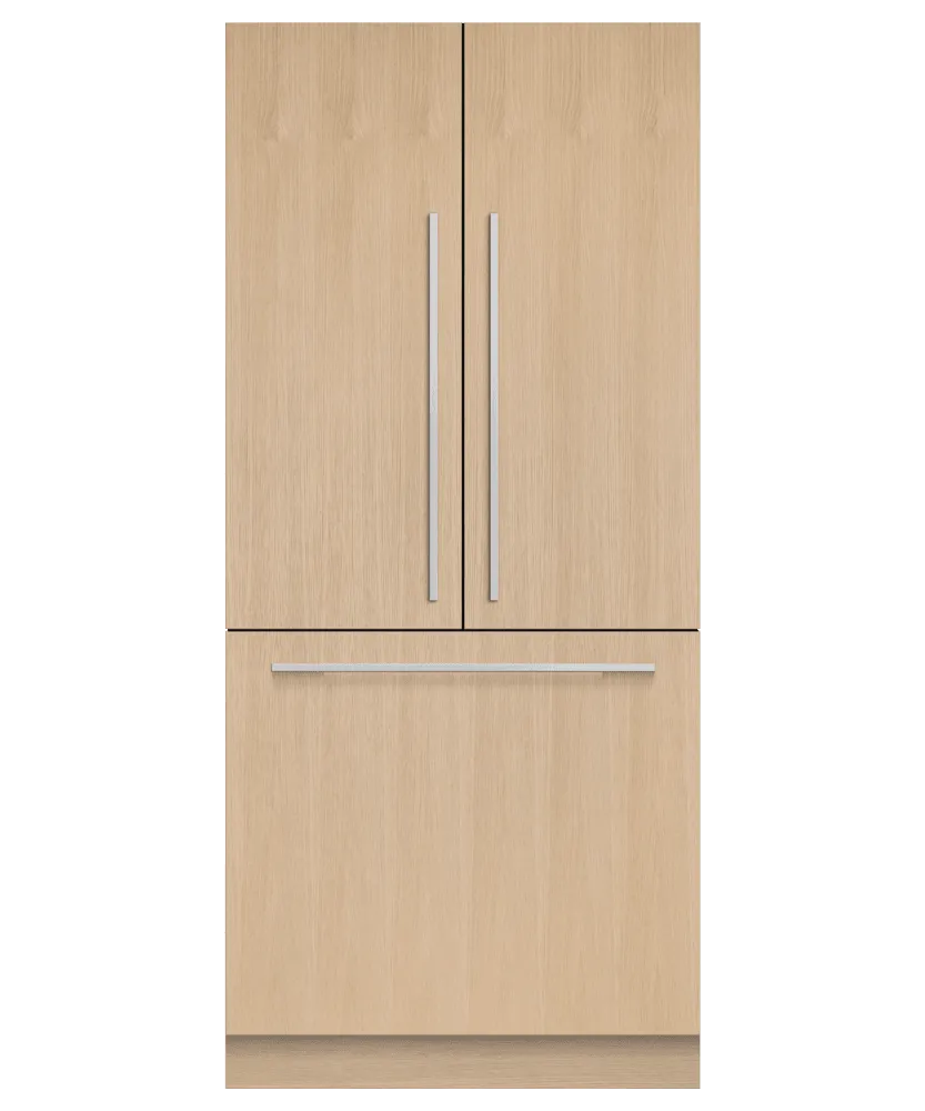 Fisher & Paykel RS36A80J1N Integrated French Door Refrigerator Freezer, 36", Ice